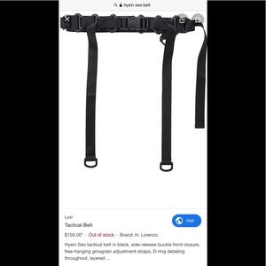 HYEIN SEO tactical fashion belt, raves.